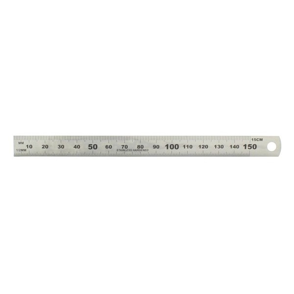 Acél vonalzó 15 cm