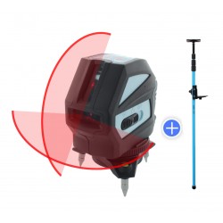 hedue L1 vonallézer + LP4 szorítórúd 3,6 m