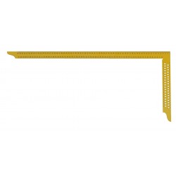 Ácsderékszög Sárga 700 mm - Kiosztással és rajzlyukkal