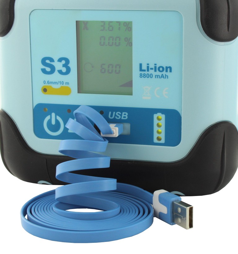 hedue S23 forgólézer, USB csatlakozóval és 0,6 mm szintezési pontossággal